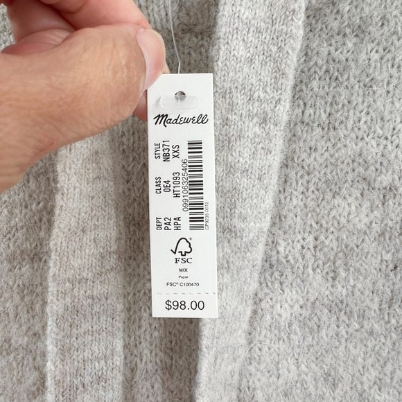 Madewell Wilmington Hoodie Sweater in Beige NB371 - Picture 8 of 11